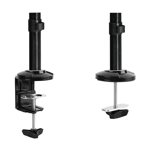 Sit-stand workstation monitor desk mount, 13-27