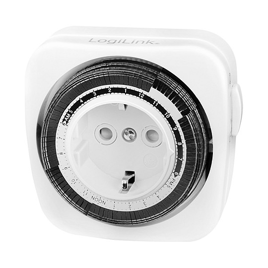LOGILINK Zeitschaltuhr analog 24 Stunden Innenbereich