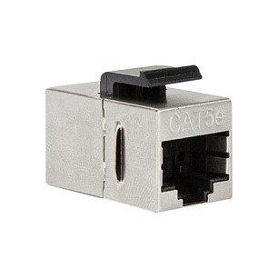 Keystone Coupler Cat.5e STP, 2xRJ45, metal, shielded