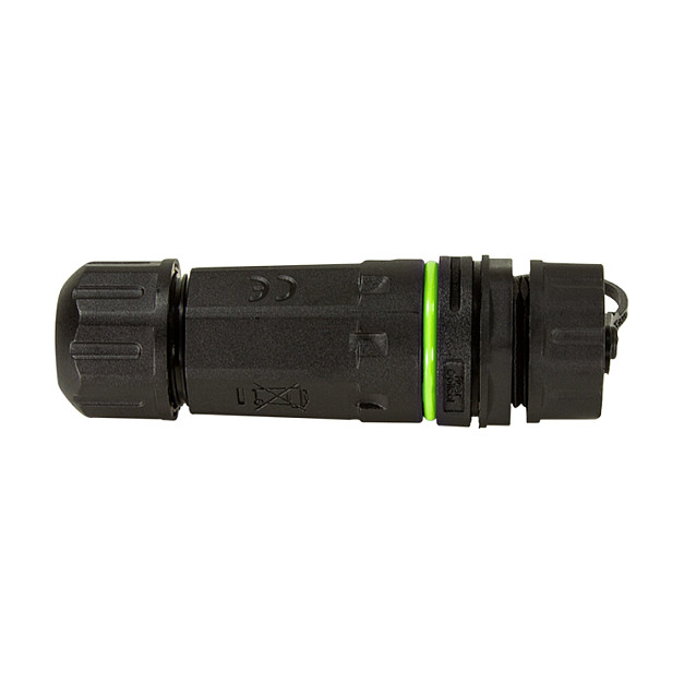 Outdoor fiber optic Simplex SC connector with cable gland and dust cap