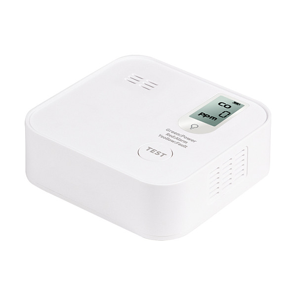 Carbon Monoxide Detector, 10 years, w. LCD