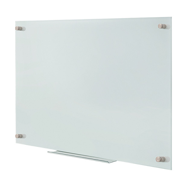 Dry Erase Whiteboard, wall-mounted, glass, 90x120cm