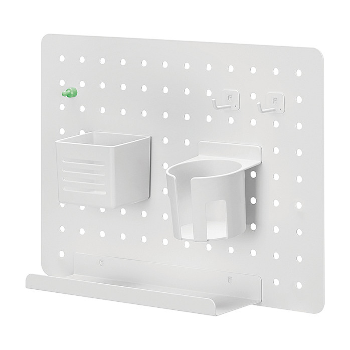Pegboard, Wall-mounted, Office, 420x320mm, white Büro-Ausstattung