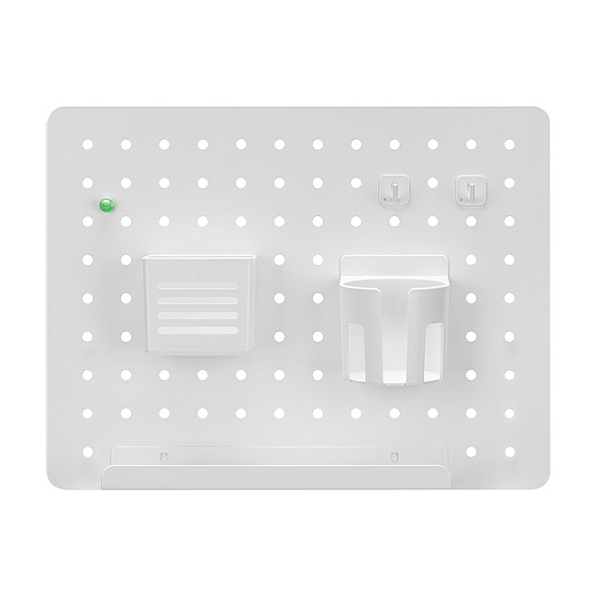 Pegboard, Wall-mounted, Office, 420x320mm, white