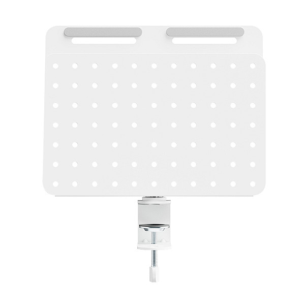 Pegboard, Clamp-on, Office, 362x445mm, rotating, white