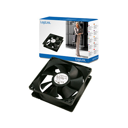 Fan 120x120x25, black,
