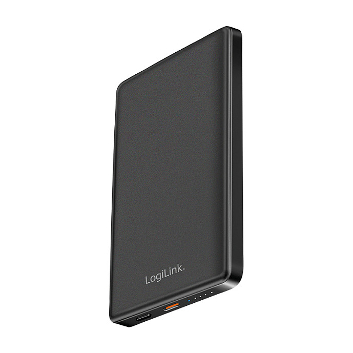 Magnetic Power Bank, 5.000 mAh, USB-C, PD 20 W, black