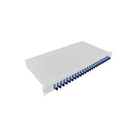 Fiber Front Panel 24 SC-Duplex or LC-Quad, light grey Netzwerk- und Serverschränke