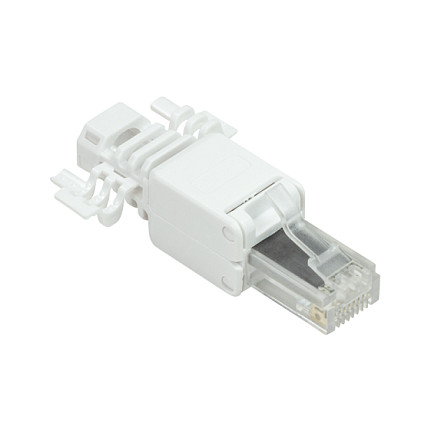 Modular Plug RJ45 Cat.6A, UTP, toolless, white