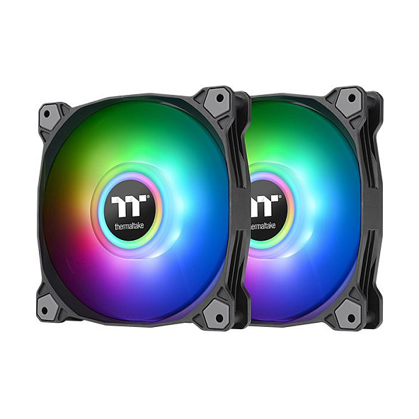 Thermaltake Fan Pure Duo 12 ARGB Sync Radiator Fan 2 Pak Black Gehäuselüfter