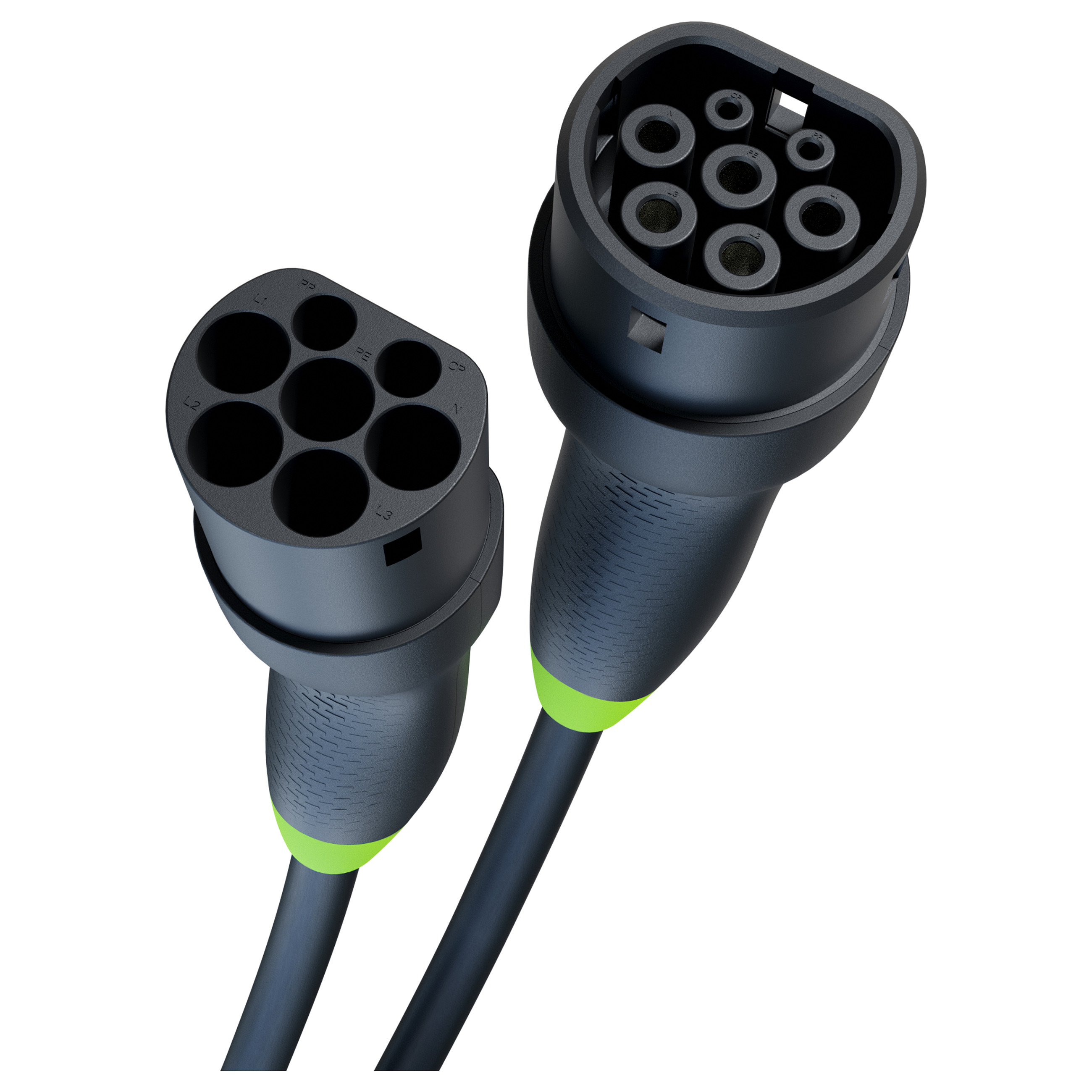 Cell GC Snap Type 2 EV Charging Cable 11kW 5m for Tesla Model Y 3 S X, VW ID.4, Kia EV6, Hyundai IONIQ 5, Ford Mach-E
