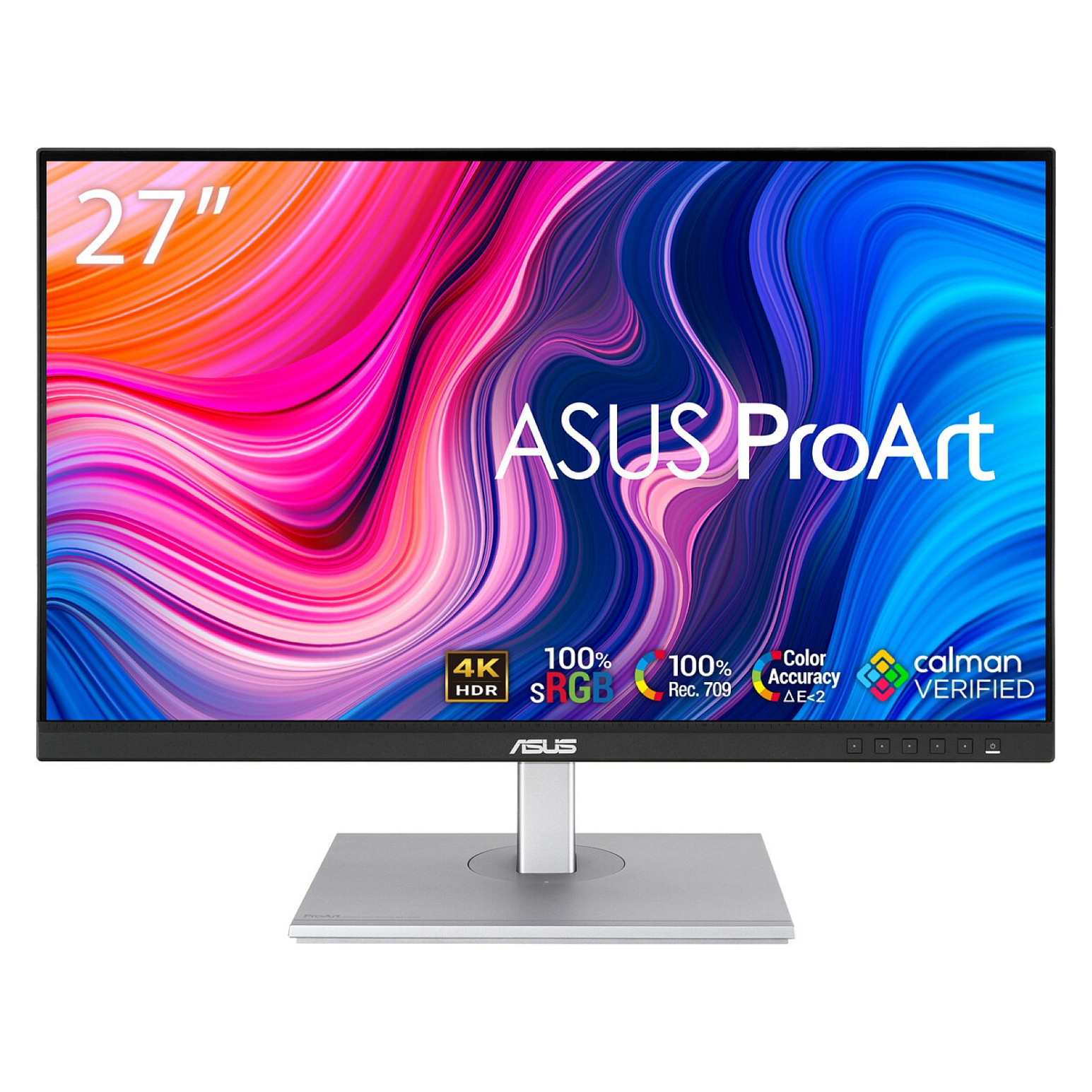 68,6 cm (27"") 3840 x 2160 Pixel ASUS PA279CV 16:9 4K Ultra HD IPS 5 ms 60 Hz HDR DisplayPort HDMI USB-Hub Pivot Height VESA Speaker