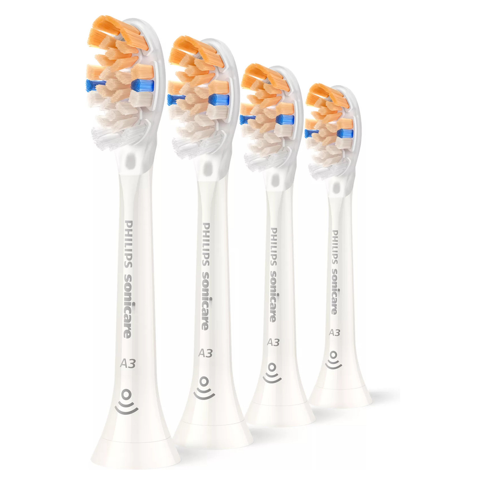 HX9094/87 Sonicare Premium All-in-One Replacement brush heads, 4 pcs, White