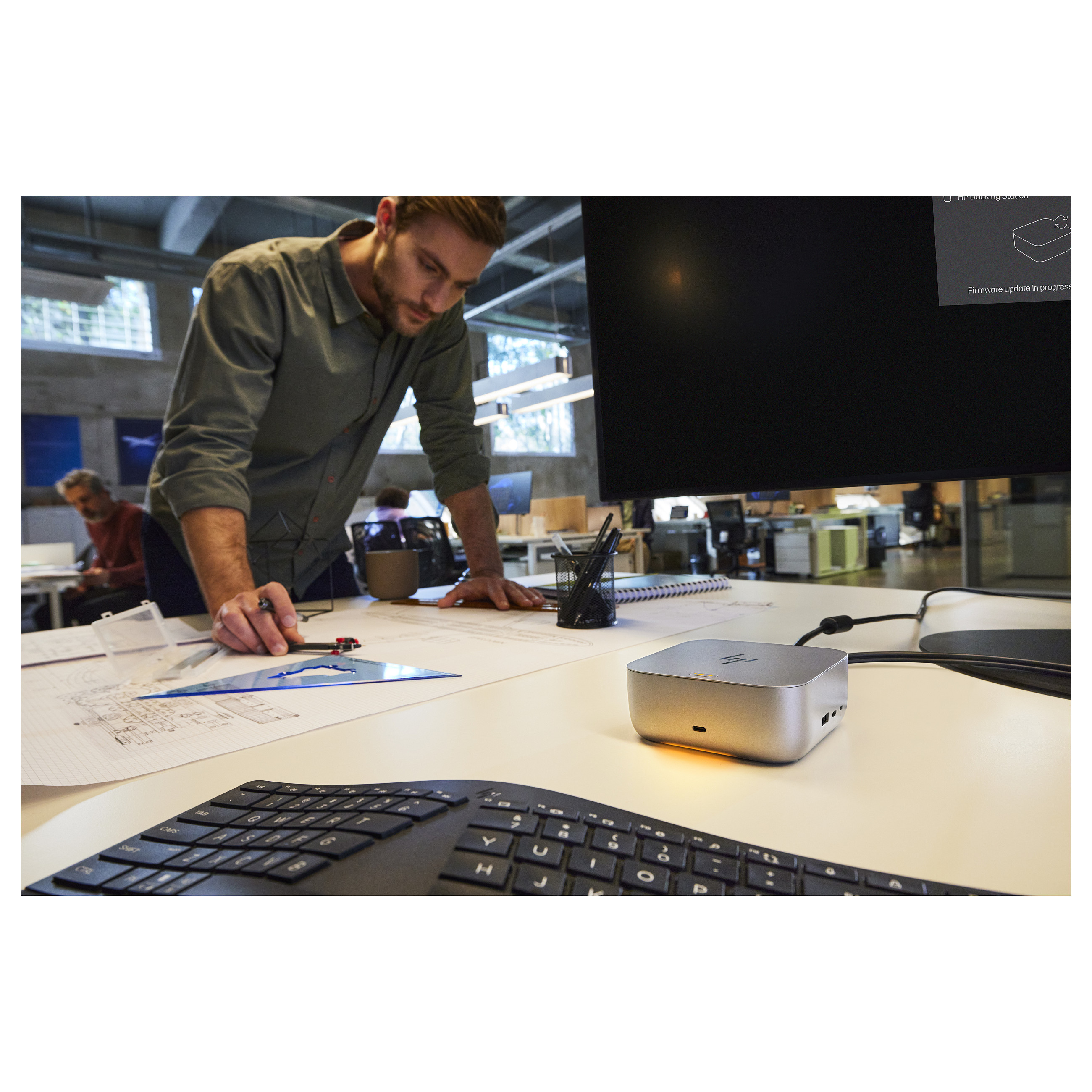 HP Business Slim v2 - Tastatur - USB - Französisch