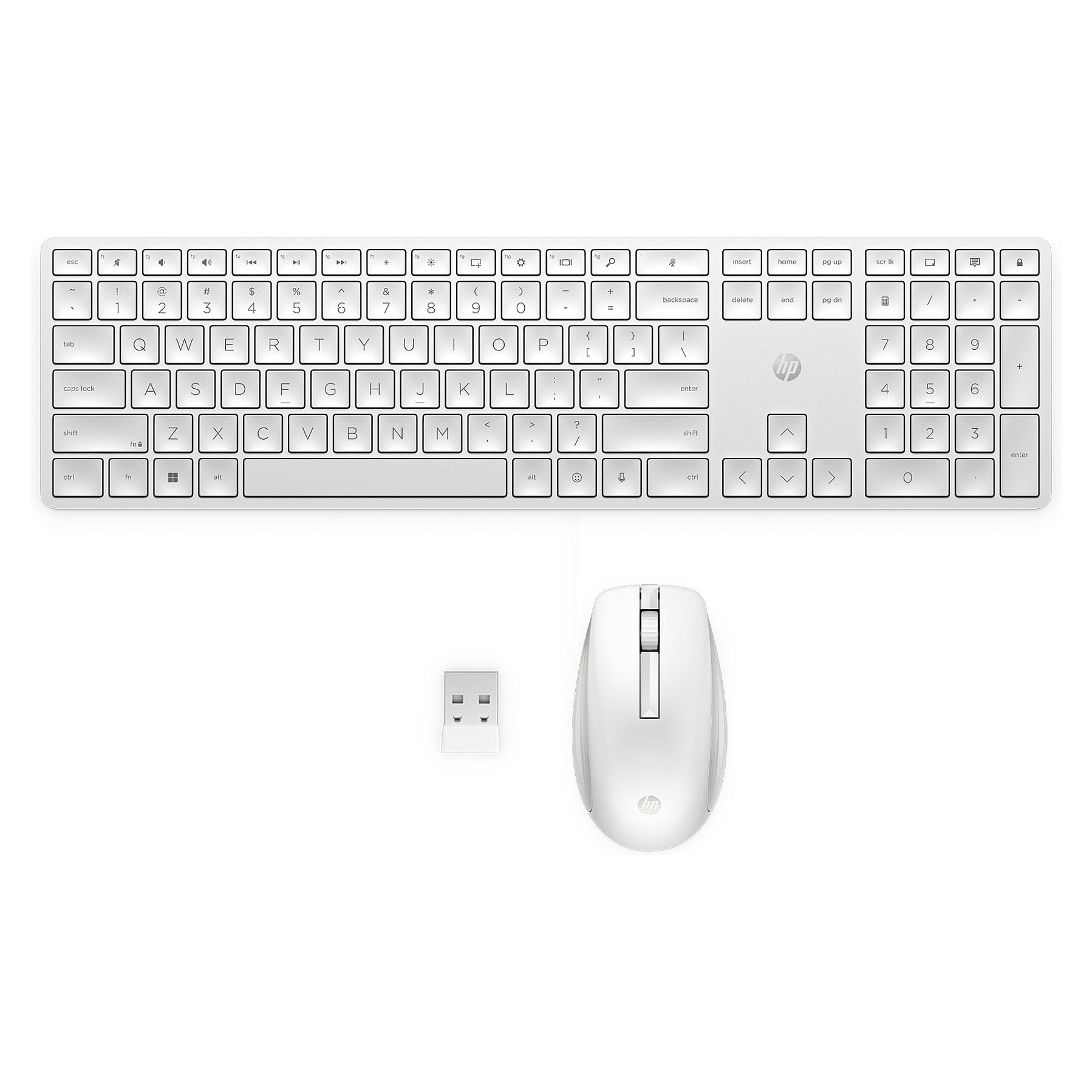 HP 655 Wireless Keyboard And Mouse Combo WHITE FR - Tastatur - China
