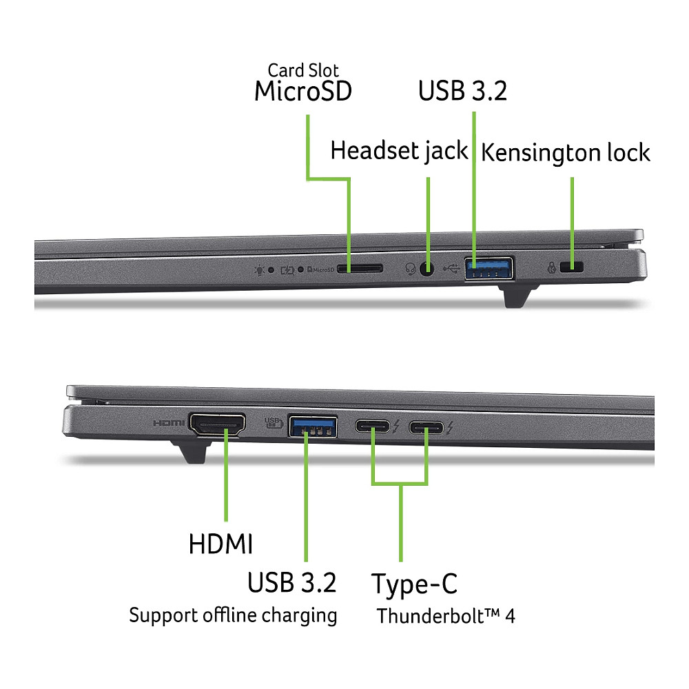 Acer Aspire 16 AI A16-52M-74UY CU7256V/16GB/512SSD/W11 Home