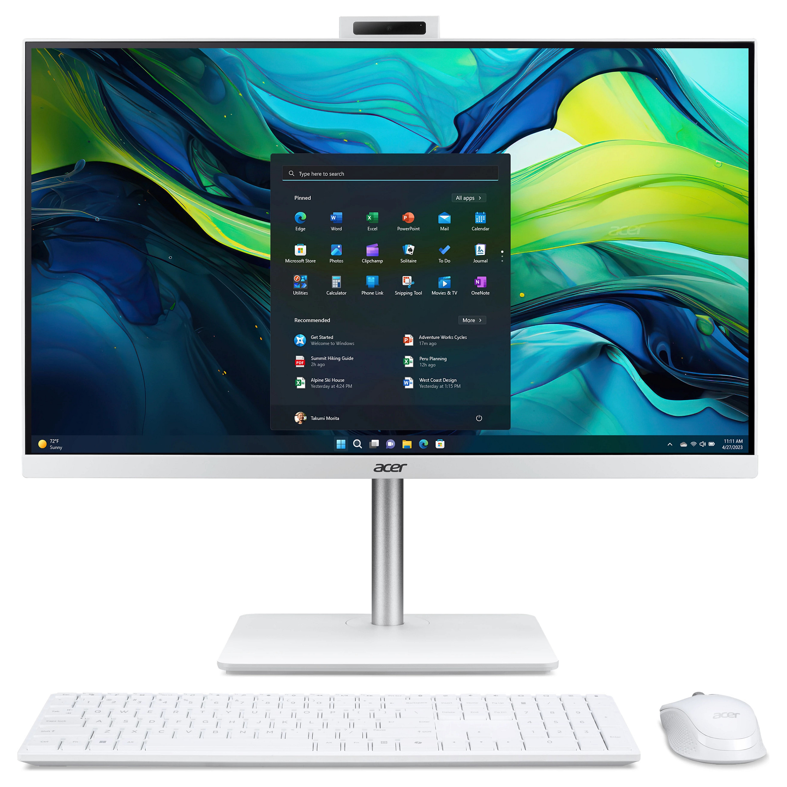 Acer Aspire C27A-GRPL C5 120U/16GB/1TBSSD/W11 Home AZERTY French-Layout