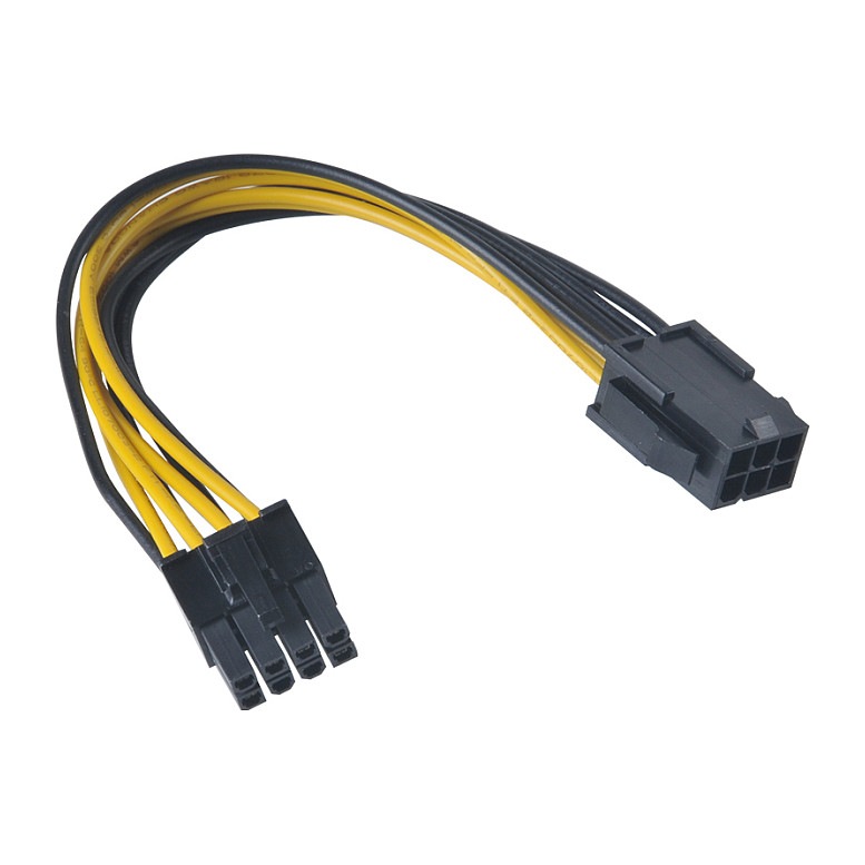 Akasa 6-Pin PCIe zu 8-Pin EPS12V - Adapter-Kabel