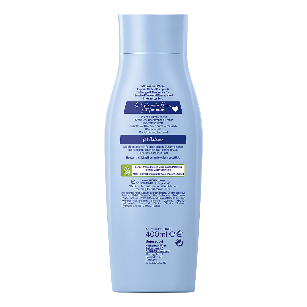 NIVEA 2 IN 1 EXPRESS Shampoo & Spülung 400,0 ml