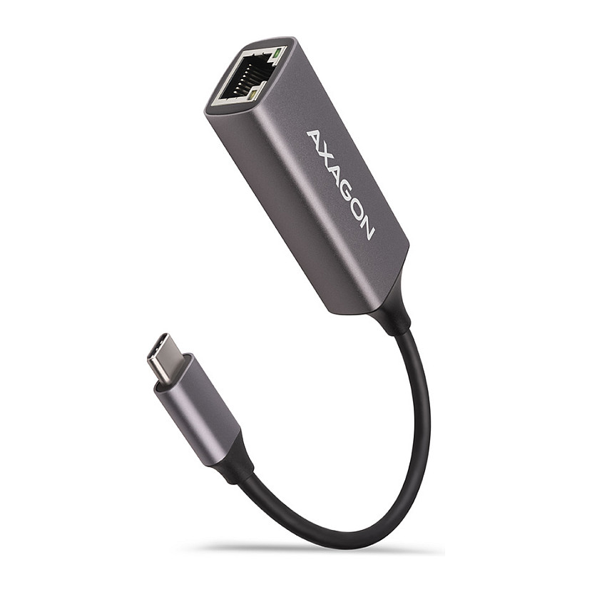 AXAGON ADE-TRC Gigabit Ethernet 10/100/1000 Adapter - USB 3.1 Typ C, Titangrau