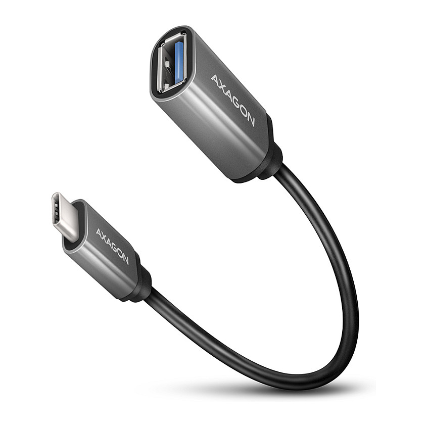 AXAGON RUCM-AFAC Kabeladapter USB-C 3.2 Gen 1 auf USB-A, schwarz - 0,2m