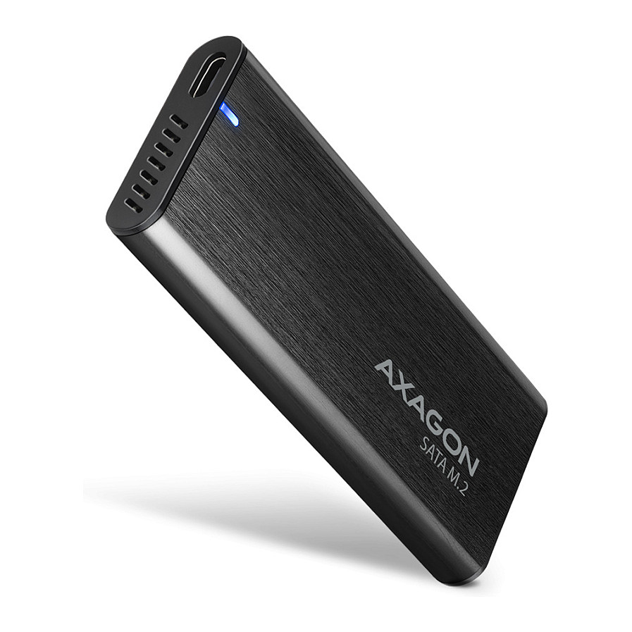 AXAGON EEM2-SBC RAW BOX externes Gehäuse für M.2 SSDs USB-C 3.2 Gen 2 - schwarz Externe Gehäuse
