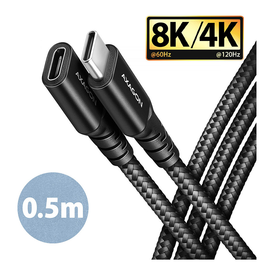 AXAGON USB-C® Kabel USB 3.2 Gen2 USB-C® Buchse, USB-C® Stecker 0.5 m BUCM32-CF05AB