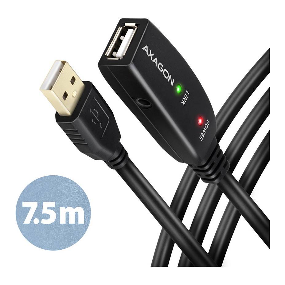 AXAGON ADR-207 USB 2.0 Verlängerungs- / Repeaterkabel - 7,5m