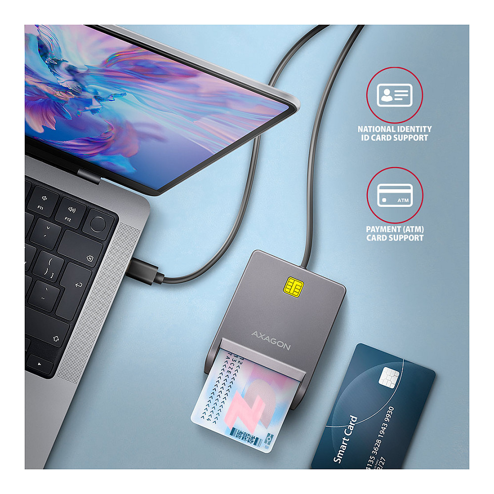 CRE-SM3TC USB-C Kartenleser - 1,2m Kabel