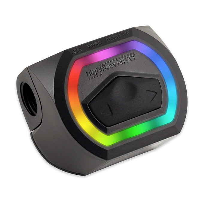 Aqua Computer Durchflusssensor high flow NEXT, OLED, 2x G1/4, RGBpx - schwarz