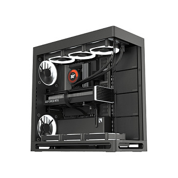 HAVN HS 420 PC-Gehäuse, Midi-Tower, E-ATX, Tempered Glass - schwarz