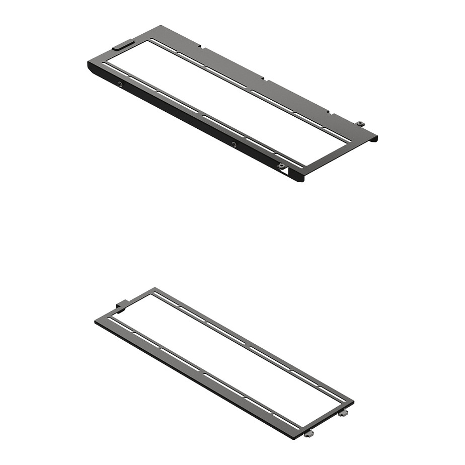 HAVN HS 420 Fan Brackets für 360 mm Radiatoren - schwarz Gehäuselüfter