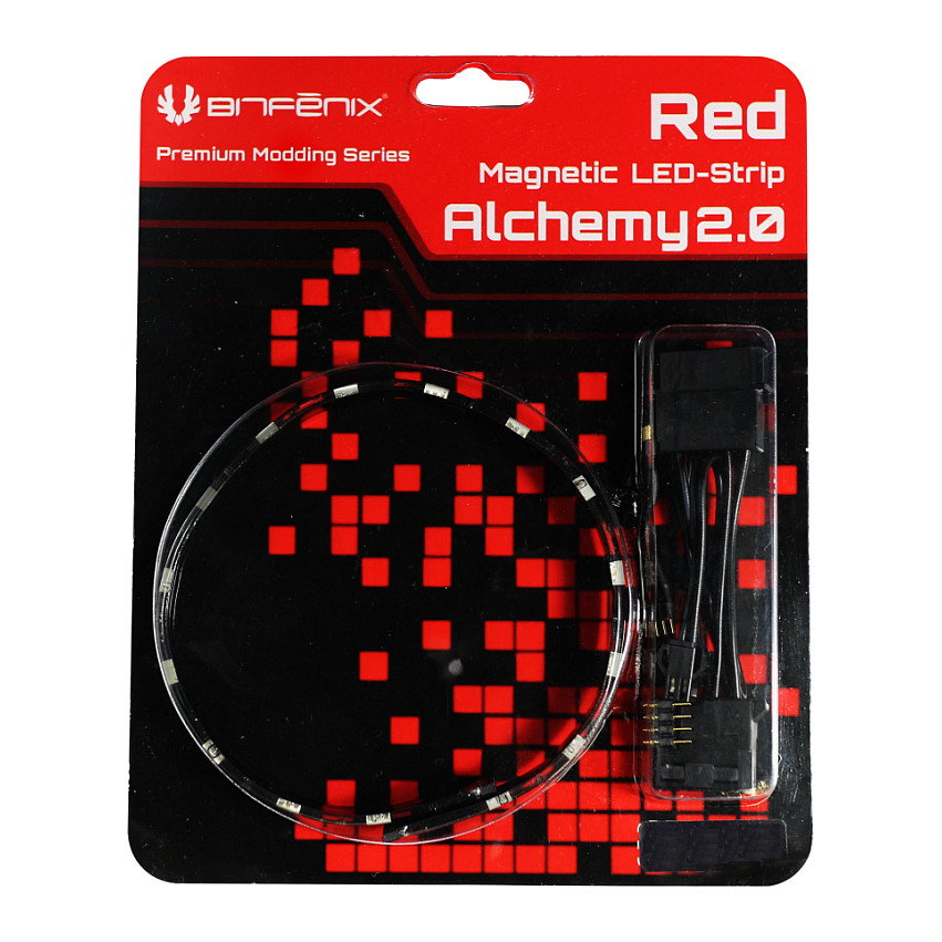 BitFenix Alchemy 2.0 Magnetic LED-Strip - 60cm, 30 LEDs, rot Gehäusezubehör