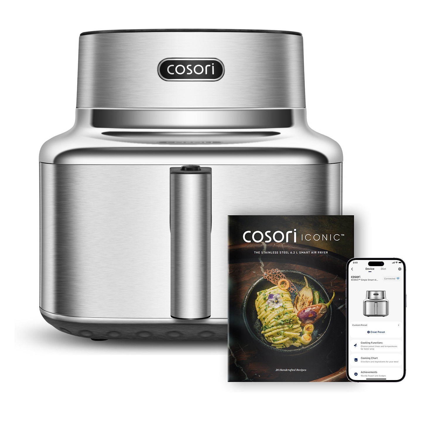 Airfryer Iconic 6,2l stainless steel CAF-SE601S-CEU CAFSE601SCEU (CAF-SE601S-CEU)
