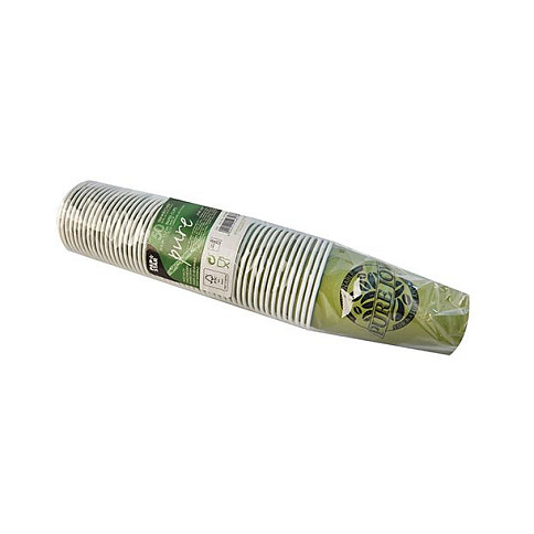 PAPSTAR PURE JOY Einweg-Kaffeebecher 8 cm 0,3 l grün