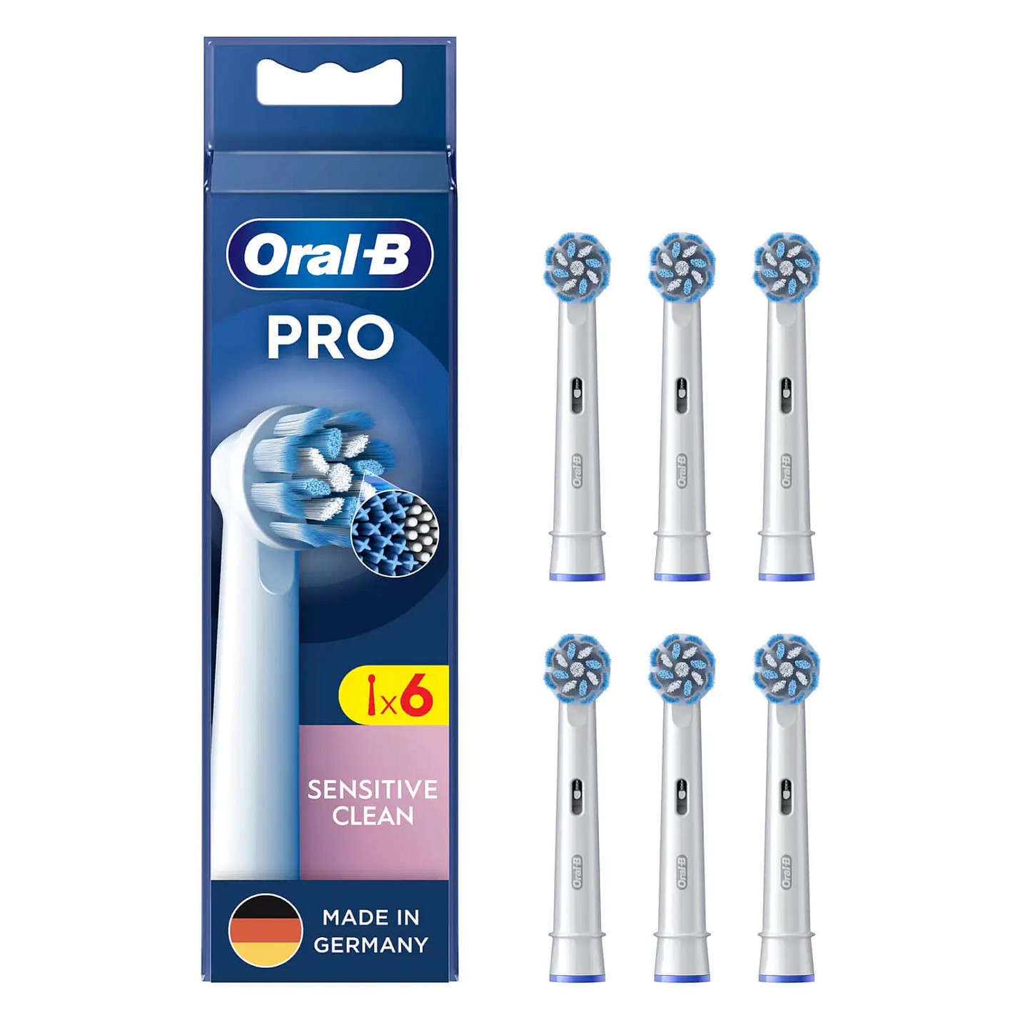 Oral-B Pro Sensitive Clean Aufsteckbrsten 6er-Pack (wei)