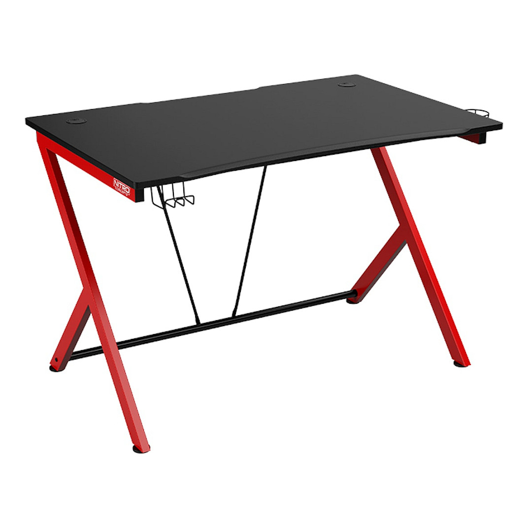 Nitro Concepts D12 Gaming Desk - schwarz/rot
