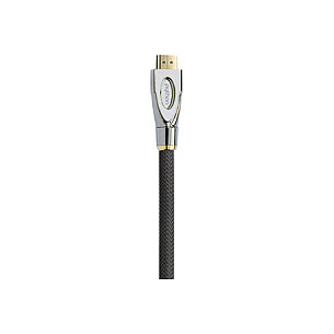 Python HDMI® 2.0 Kabel AKTIV 4K2K Nylongeflecht schwarz 25m