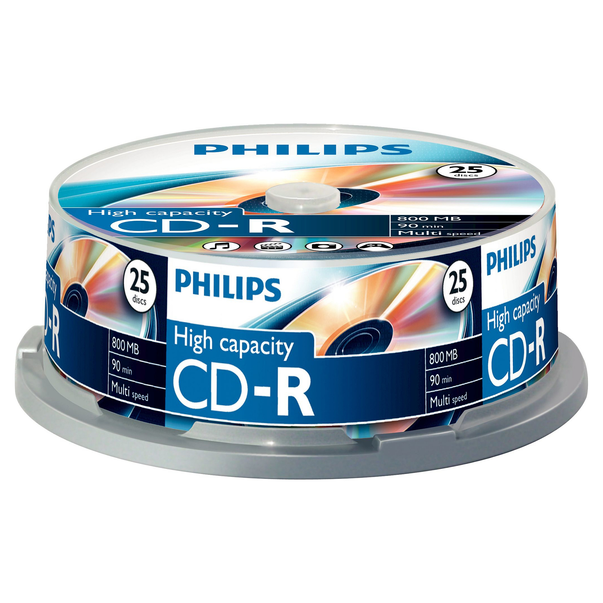1x25 Philips CD-R 90Min 800MB 40x SP