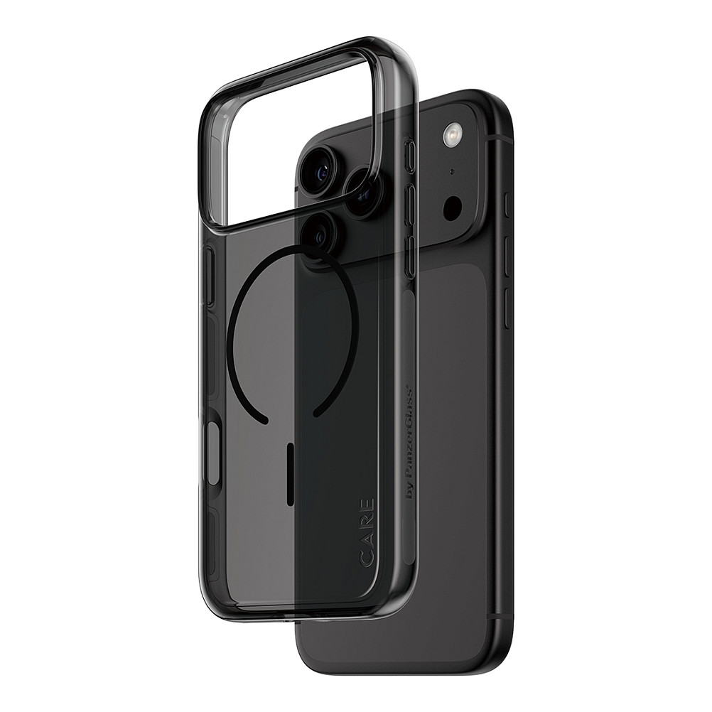 CARE by PanzerGlass Smokey Case m. Schwarz MagSafe iPhone 17 Pro Max