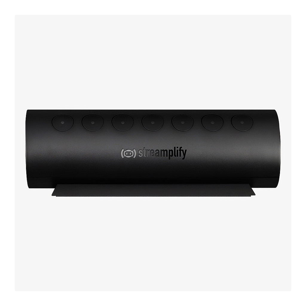 Streamplify HUB CTRL 7, 7x USB 3.0 Typ A, RGB, 12V, EU-Netzkabel - schwarz