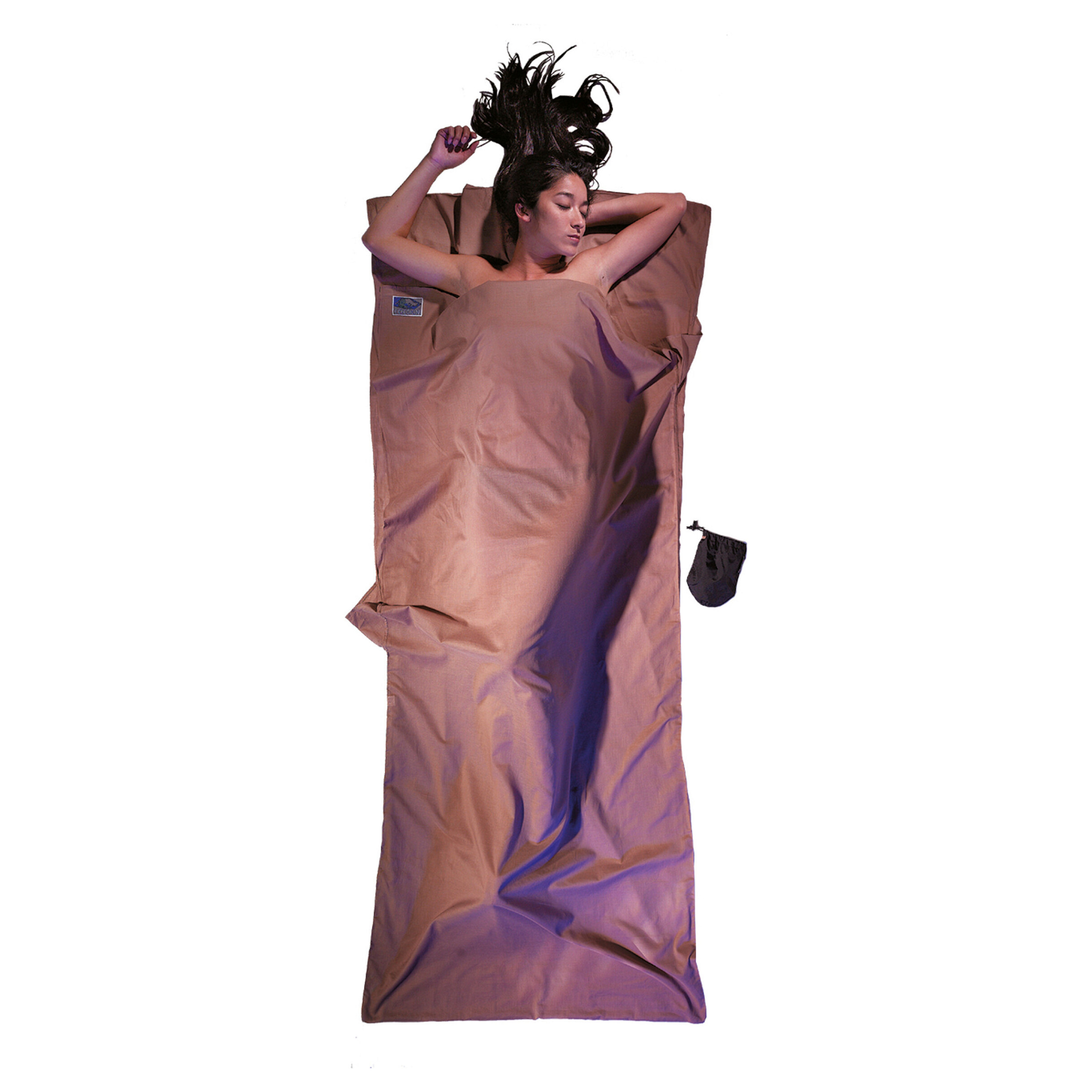 Cocoon Leicht-Reiseschlafsack Rechteck 220 x 90 cm gypt. Baumwolle khaki