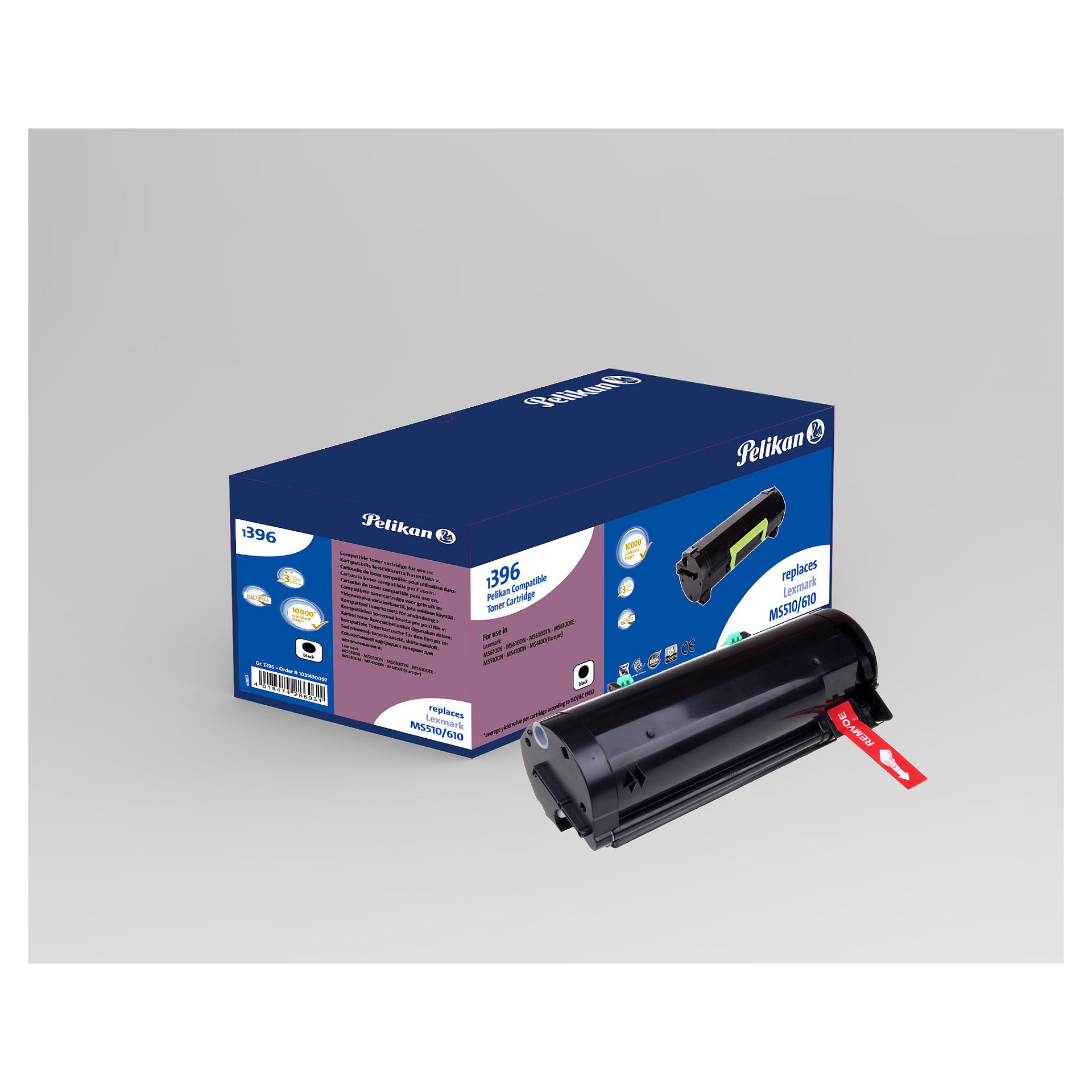 Pelikan toner Lexmark 50F2X00 black compatible Toner Kompatibel