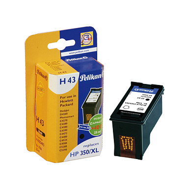 Pelikan Tinte HP350XL CB336EE black remanufactured retail Tinte Kompatibel