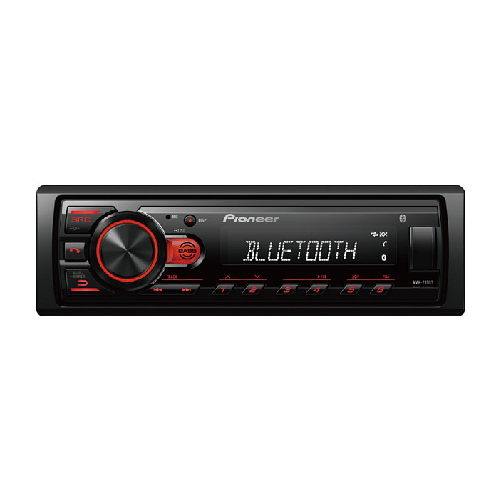 Pioneer MVH-230BT 1DIN Autoradio avec Bluetooth et USB-Eingängen