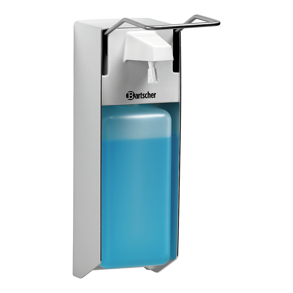 Bartscher Desinfektionsspender PS 0,9L-W 850019 silber, weiß Kunststoff 0,9 l, 1 St. Haushaltskleingeräte