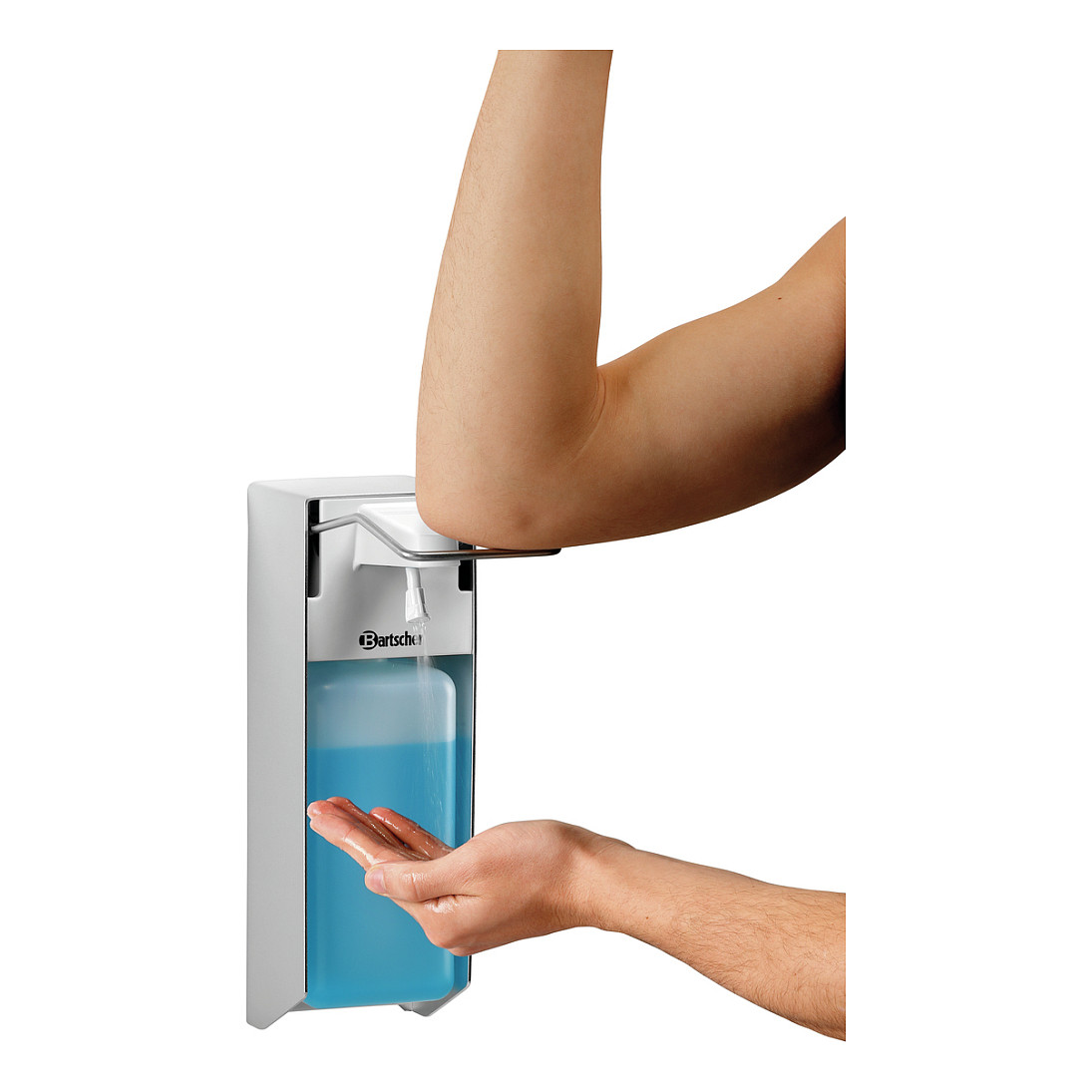Bartscher Desinfektionsspender PS 0,9L-W 850019 silber, weiß Kunststoff 0,9 l, 1 St.