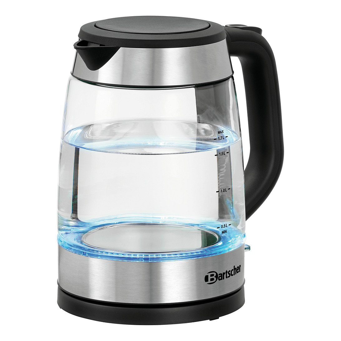 Bartscher Wasserkocher 1,7LGL silber 1,7 l 2.200 W Haushaltskleingeräte