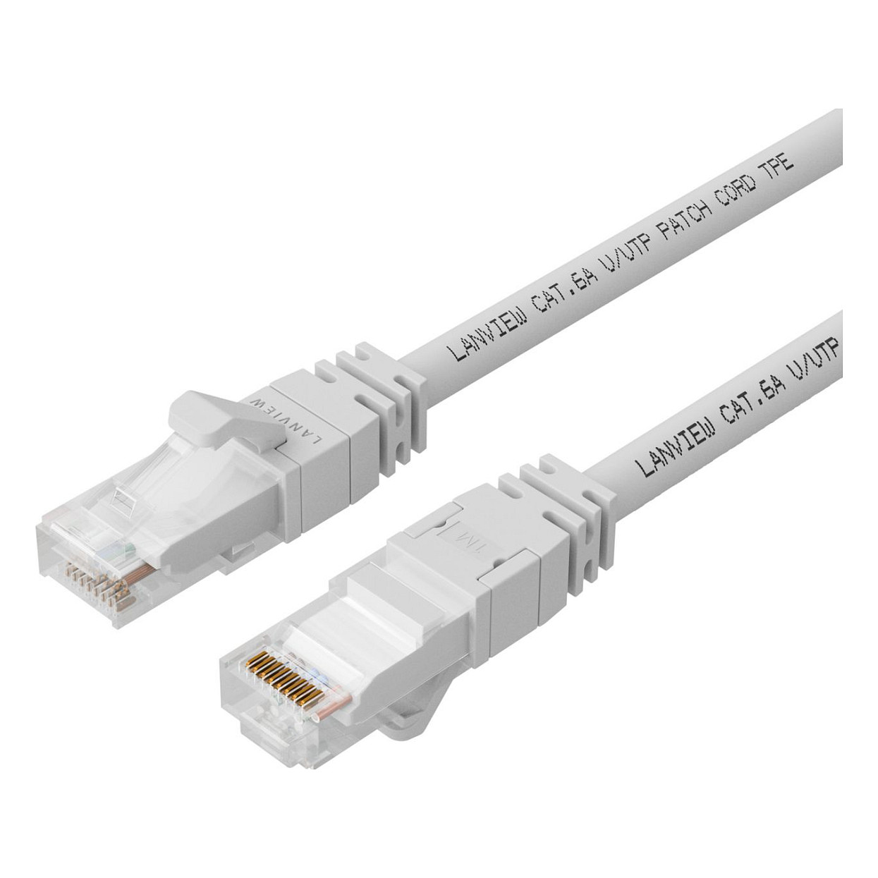 LANVIEW CAT6A S/FTP 0,15m White LSZH HIGH-FLEX