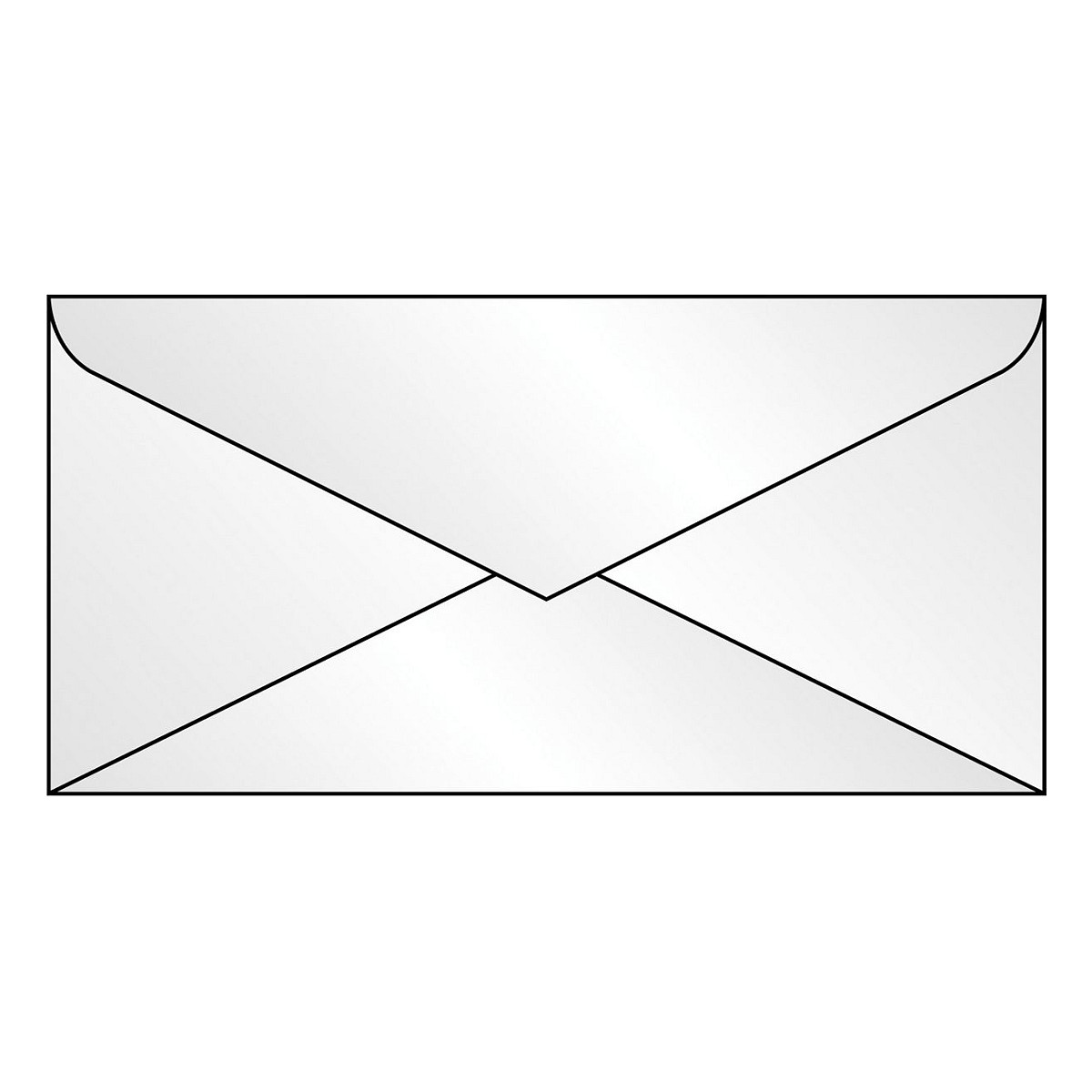 Enveloppe, transparent, gommé, DL, 100 g/m²